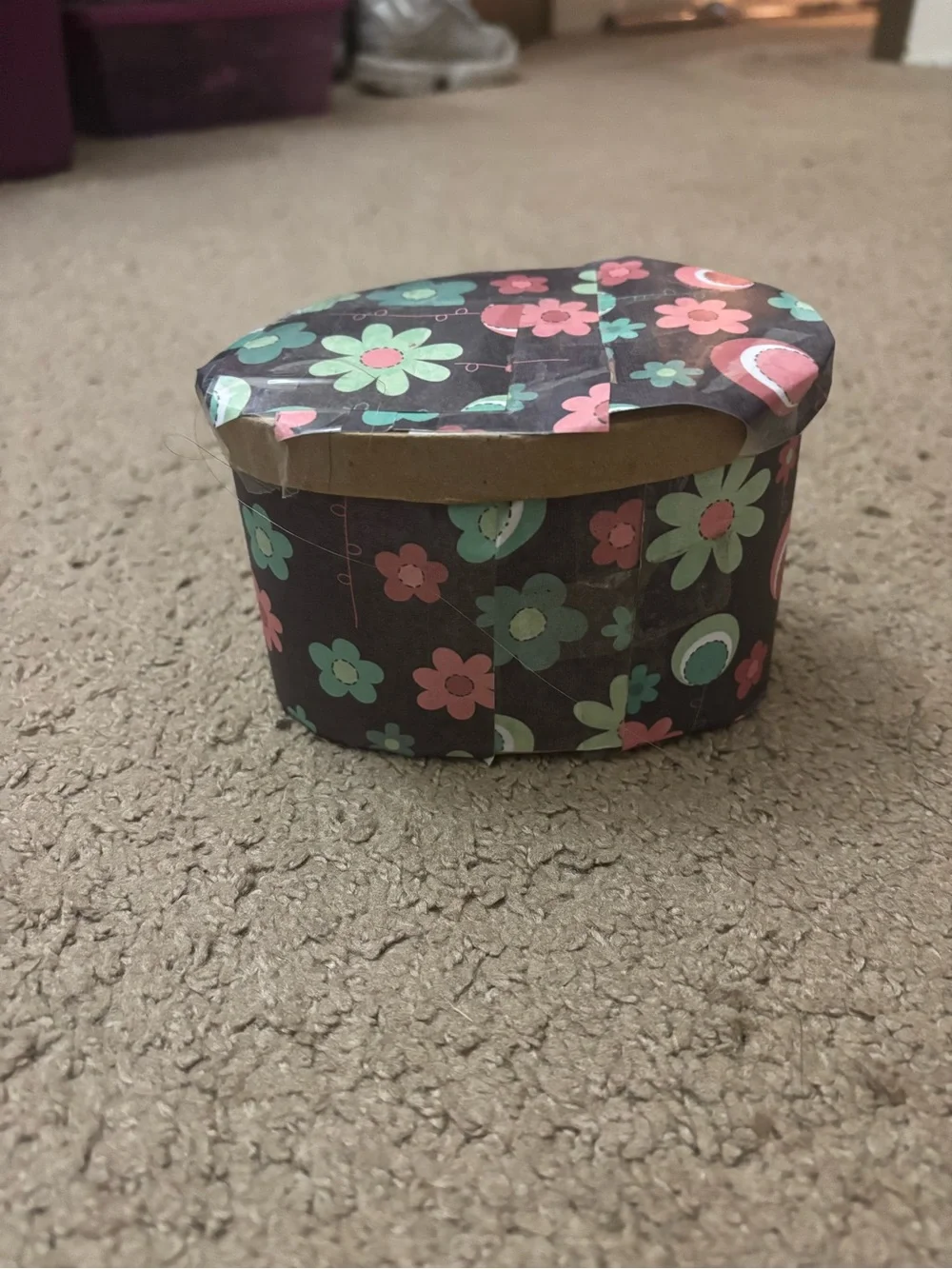 Floral Kids Jewelry Box - Pink & Mint